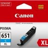 Canon CLI 651 XL Cyan Genuine Ink Cartridge
