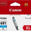 Canon CLI 681 XL Cyan Genuine Ink Cartridge