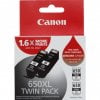 Canon PGI 650 XL Black Genuine Ink Cartridges Twin Pack