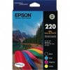 EPSON 220 GENUINE 4-INK ORIGINAL VALUE PACK.