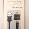 Comsol Micro USB Sync/Charge Cable+Lightning Adapter