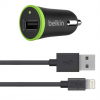 Car Charger with Lightning to USB Cable (10 Watt/2.1 Amp)
