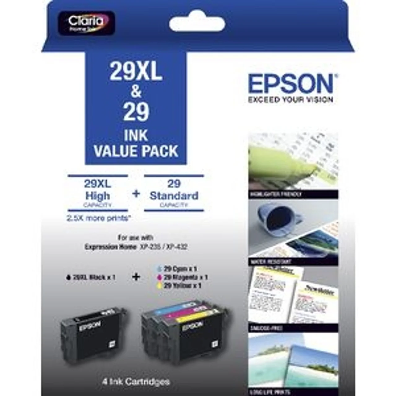 Epson cartouche d'encre 29XL, 450-470 pages, OEM C13T29964012, 4 couleurs  bij VindiQ Office